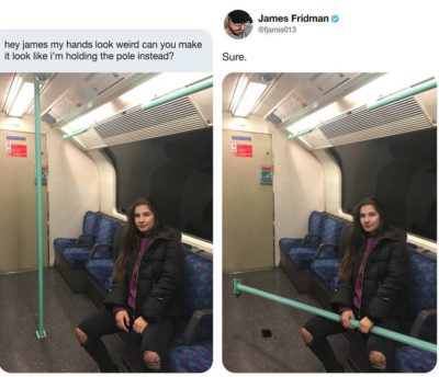 Modificaciones a imágenes que un experto en photoshop hizo a usuarios de redes sociales