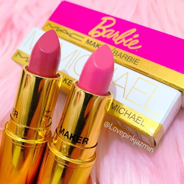 Tonos de labiales rosas creados por Mac e inspirados en Barbie