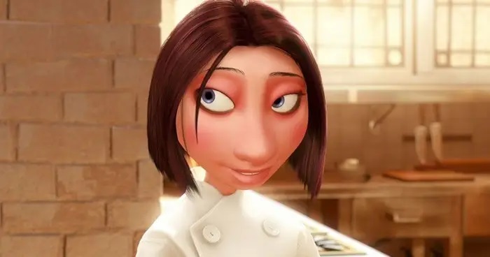 Colette Tatou de Ratatouille, cocinando en el restaurante