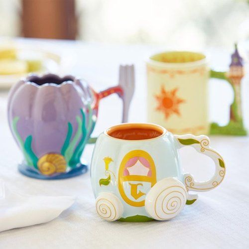 Tazas cafeteras inspiradas en los carruajes de las princesas Disney