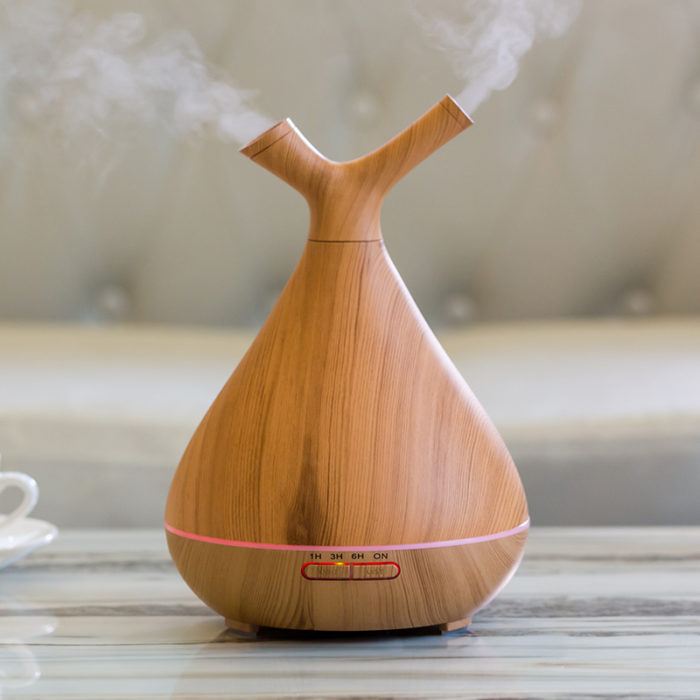 Humidificador con estilo de madera