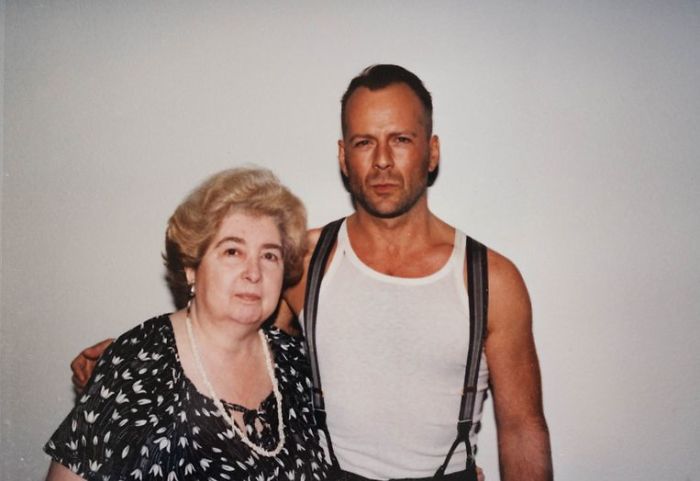 Maria Snoeys-Lagler y Bruce Willis