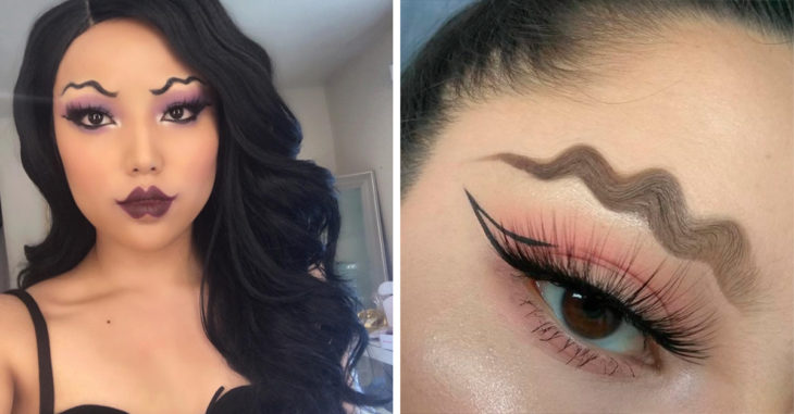 Tendencia de cejas con curvas