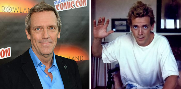 Hugh Laurie en la etapa adulta y en su juventud