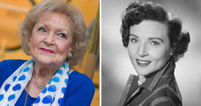 Betty White en la etapa adulta y en su juventud