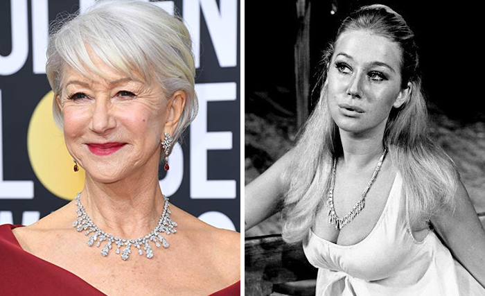 Helen Mirren en la etapa adulta y en su juventud