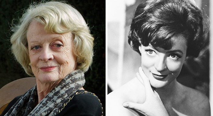 Maggie Smith en la etapa adulta y en su juventud