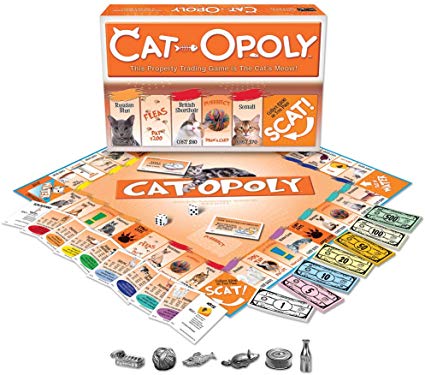 Juego de mesa Cat Opoly para jugar Monopoly pero con gatitos