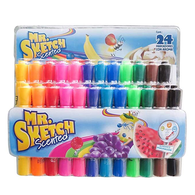 Marcadores mr sketch de frutas