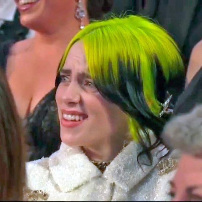 Billie Eilish gesto ante la parodia de los Óscar 2020