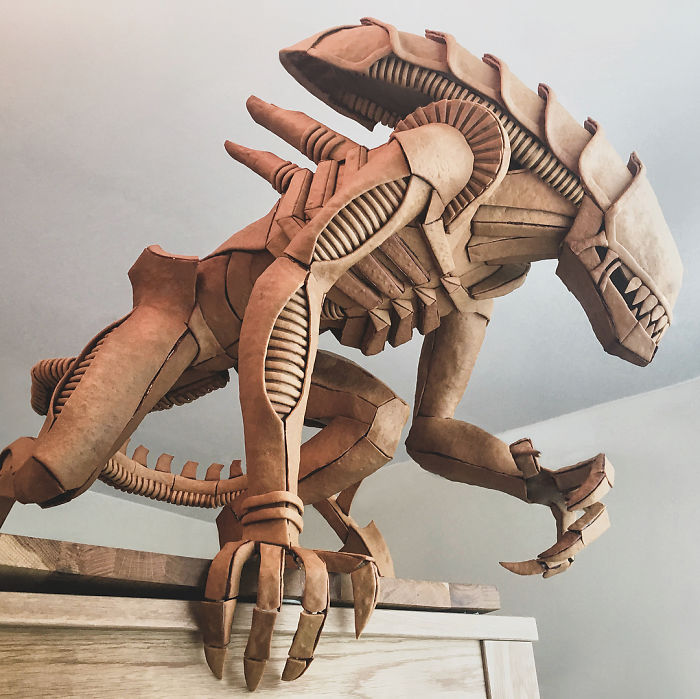 Figura de alien hecha con pan de jengibre 