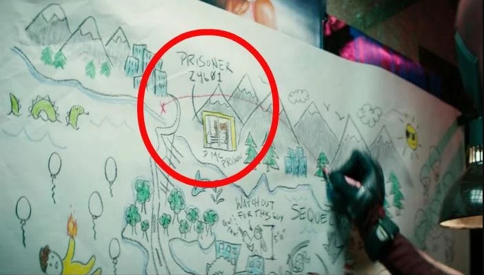 Dibujo de la película Deadpool donde aparece Wolverine