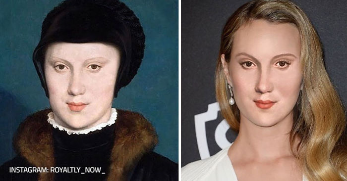 Cristina de Dinamarca recreada en la época actual por el artista Royalty Now