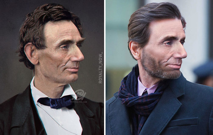Abraham Lincoln recreado en la época actual por el artista Royalty Now