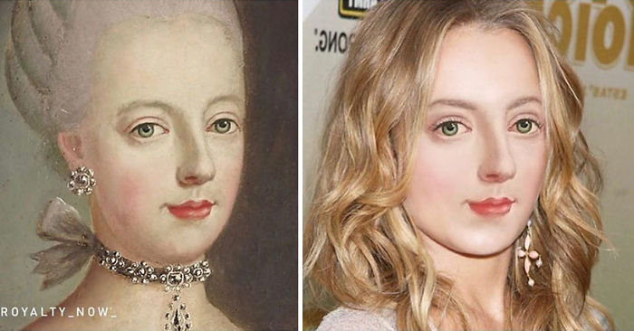 María Antonieta recreada en la época actual por el artista Royalty Now