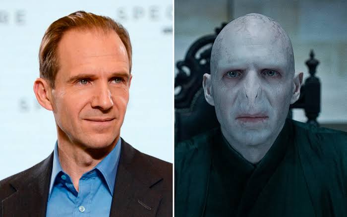 Ralph Fiennes en su papel de Lord Voldemort en Harry Potter