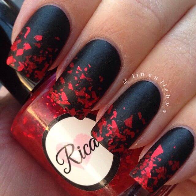 Diseños de uñas en colores rosa y rojo para San Valentín