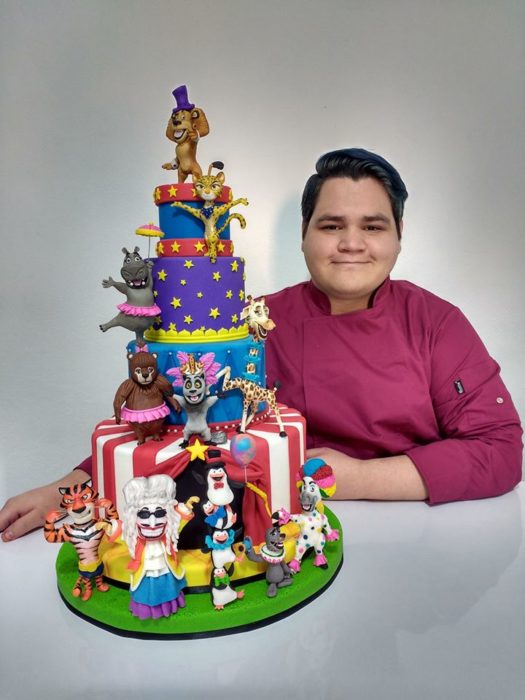 Pastel de fondant de Madagascar