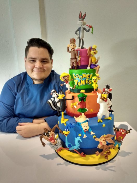 Pastel de fondant de Looney Tunes
