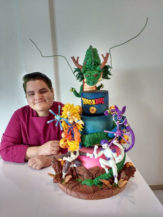 Pastel de fondant de Dragon Ball