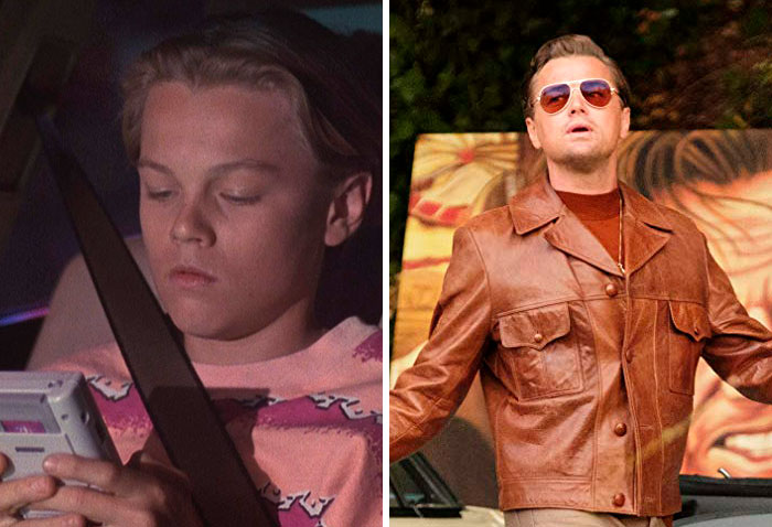 Leonardo DiCaprio en su primer papel actoral vs el último