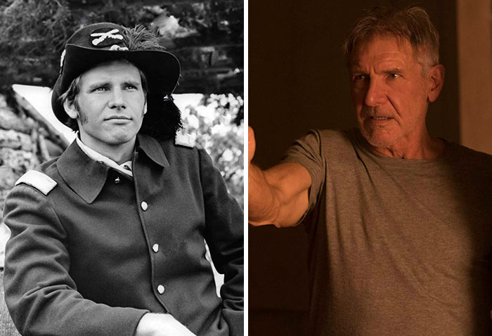 Harrison Ford en su primer papel actoral vs el último