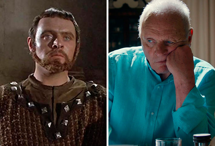 Anthony Hopkins en su primer papel actoral vs el último