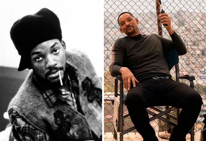 Will Smith en su primer papel actoral vs el último