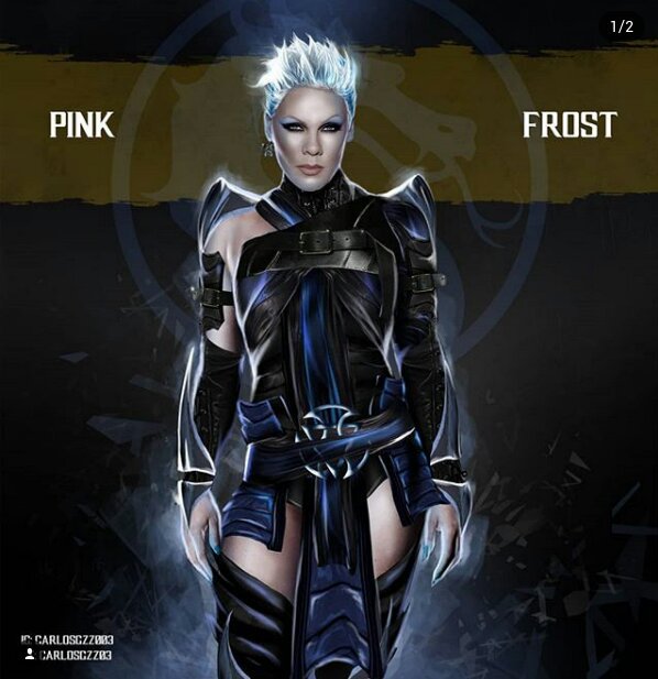 P!nk como Frost ilustrada por Carlos Gonzalez