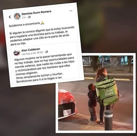 Repartidora de Uber lleva a su sobrino con ella al trabajo se vuelve viral 