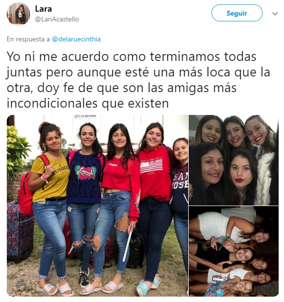 Grupo de amigas se toman fotos, después de varios años de amistad