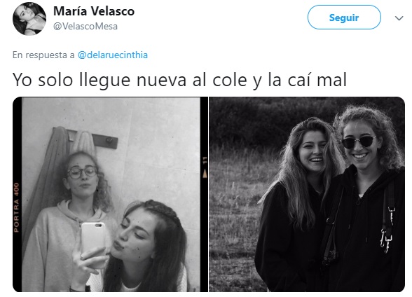 Amigas se toman una foto en su época de secundaría y repiten foto años después