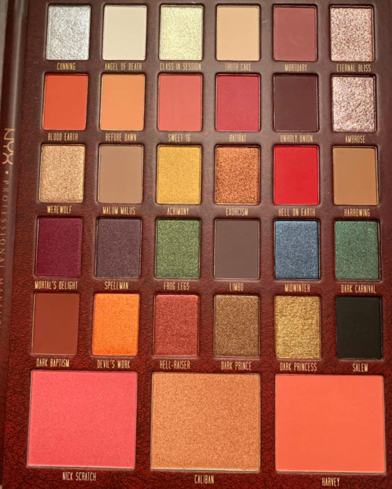 NYX lanza una línea de maquillaje inspirada en El Mundo Oculto de Sabrina; paleta de sombras