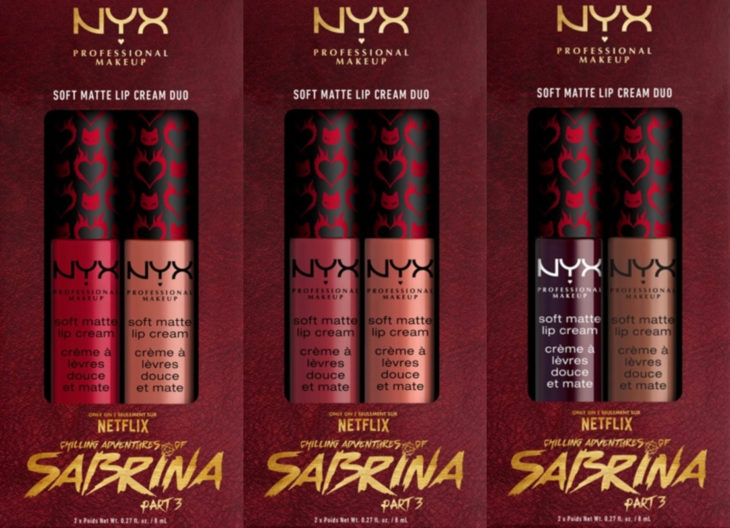 NYX lanza una línea de maquillaje inspirada en El Mundo Oculto de Sabrina; labiales