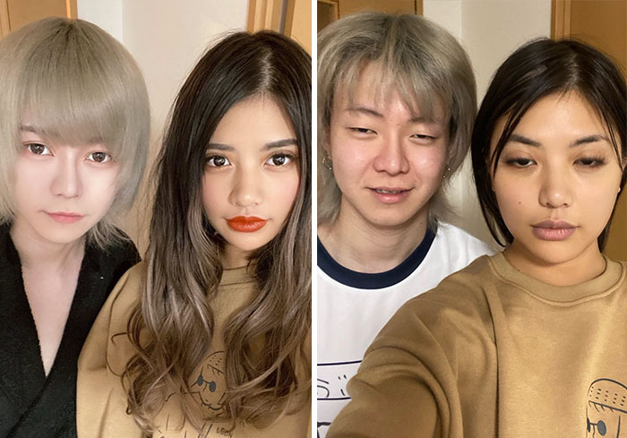 Chicas usando filtros de Instagram