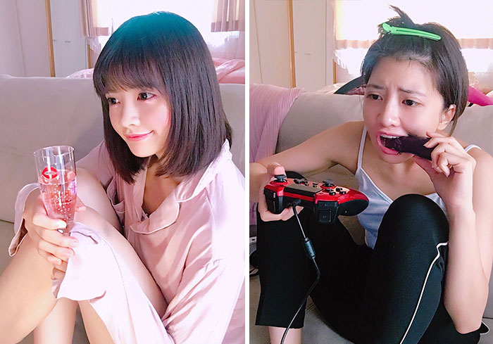 Vienna jugando videojuegos realidad detrás fotos instagram