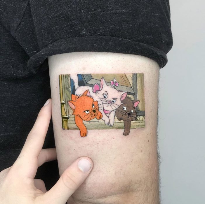 Tatuaje de los aristogatos, Los aristogatos, Disney