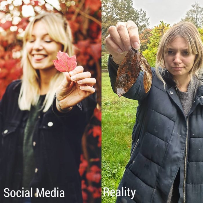 Influencer Kim Britt revela la verdad detrás de las fotos perfectas de Instagram; expectativa vs. realidad