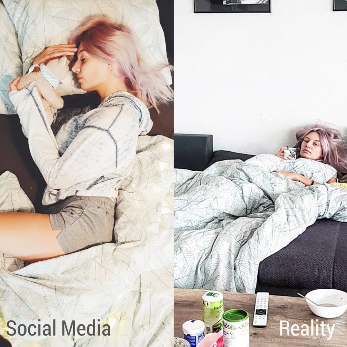 Influencer Kim Britt revela la verdad detrás de las fotos perfectas de Instagram; expectativa vs. realidad