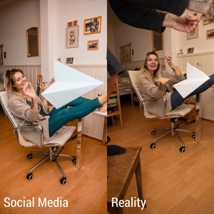 Influencer Kim Britt revela la verdad detrás de las fotos perfectas de Instagram; expectativa vs. realidad