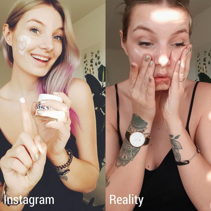 Influencer Kim Britt revela la verdad detrás de las fotos perfectas de Instagram; expectativa vs. realidad