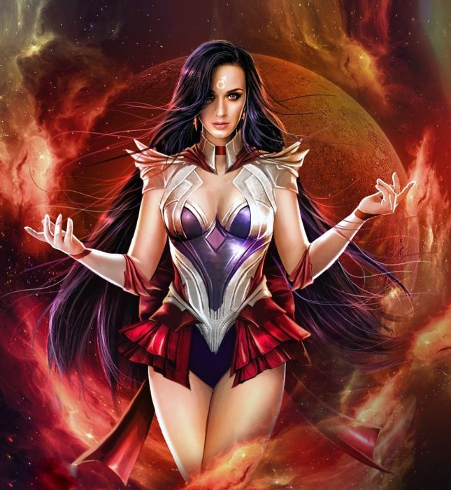 Ilustración de Ivanshine, Sailor Scouts, Sailor Mars, Katy Perry