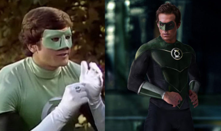 Linterna Verde en su primera aparición en televisión vs en cine