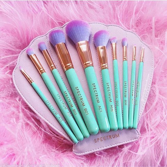 Set de brochas sirena