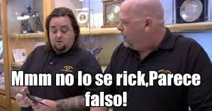 meme de el precio de la historia. No lo sé rick, parece falso 