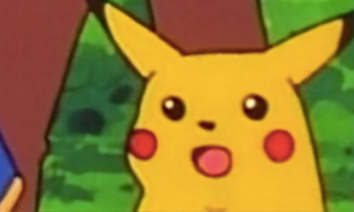 Meme de pikacú sorprendido 