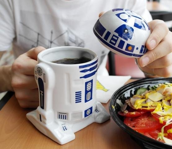 Taza en forma de R2-D2