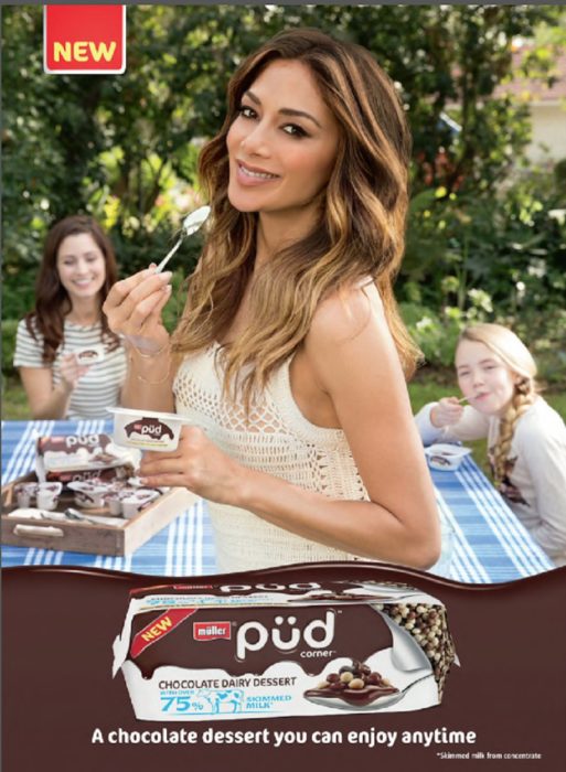Error de photoshop de una modelo para una marca de comida