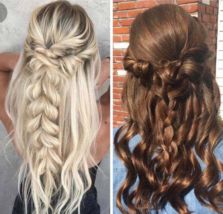 Chica comparando las trenzas que quería vs las que obtuvo 