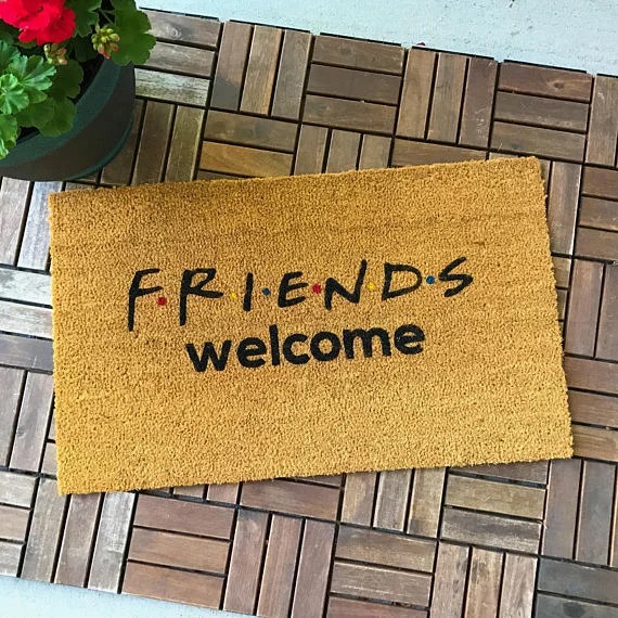 Tapete de Friends para entrada de la casa 